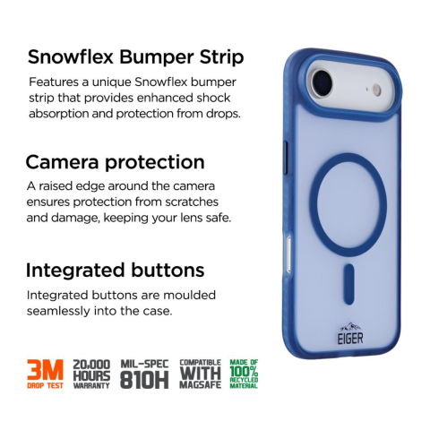 Eiger Husa Blizzard Magsafe GRS iPhone Air Albastru [1]