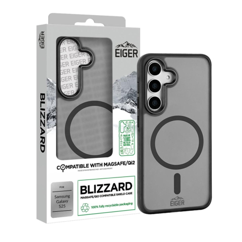 Eiger Husa Blizzard Magsafe GRS Samsung Galaxy S25 Negru [3]