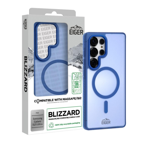 Eiger Husa Blizzard Magsafe GRS Samsung Galaxy S25 Ultra Albastru [3]