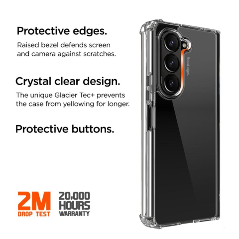 Laptop, Tablete & Telefoane - Eiger Husa Glacier Case Samsung Galaxy Z Fold7 Clear