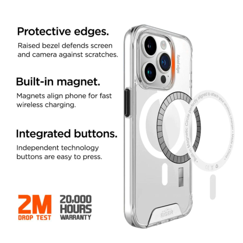 Eiger Husa Glacier Magsafe Case iPhone 15 Pro Clear [1]