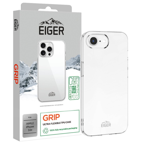 Eiger Husa Grip GRS iPhone 17e / iPhone 16e Clear [2]