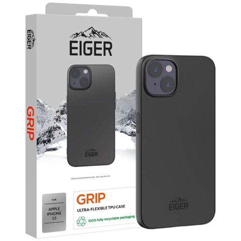Eiger Husa Grip iPhone 15 Negru [1]