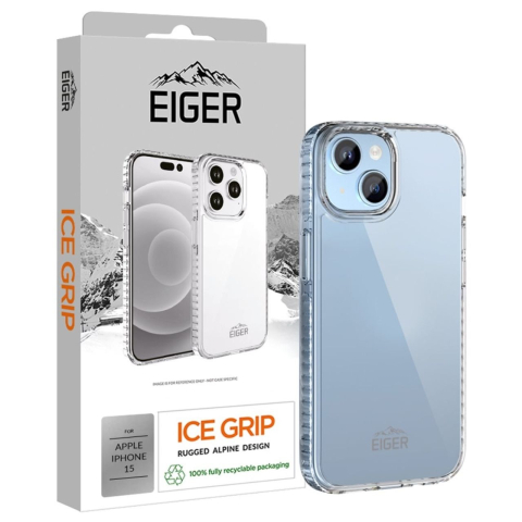 Eiger Husa Ice Grip iPhone 15 Clear [1]