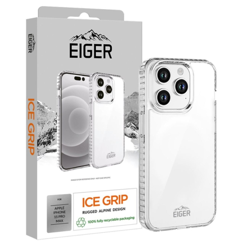 Eiger Husa Ice Grip iPhone 15 Pro Max Clear [1]