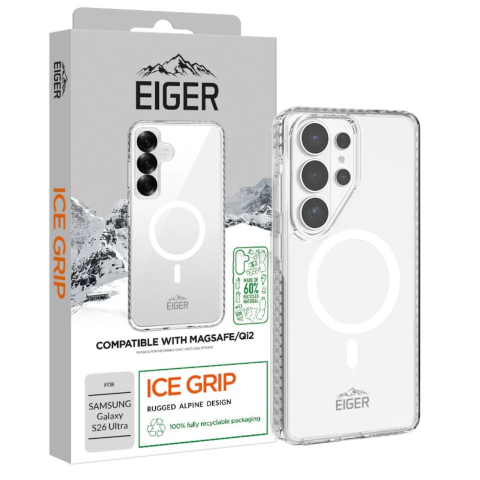 Eiger Husa Ice Grip Magsafe GRS Samsung Galaxy S26 Ultra Clear [3]