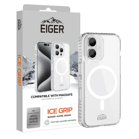 Eiger Husa Ice Grip Magsafe iPhone 16 Plus Clear [3]
