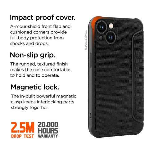 Laptop, Tablete & Telefoane - Eiger Husa North Folio Case iPhone 14 Plus Negru
