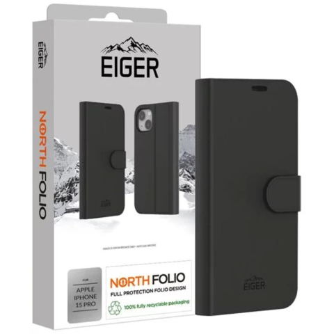 Eiger Husa North Folio Case iPhone 15 Pro Negru [1]