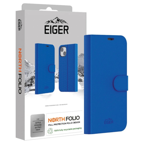 Eiger Husa North Folio Case iPhone 16 Pro Max Albastru [2]