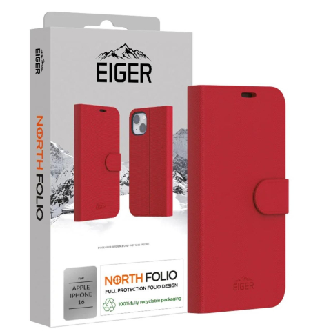Eiger Husa North Folio Case iPhone 16 Rosu [2]
