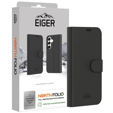 Eiger Husa North Folio Case Samsung Galaxy S24 Black [2]