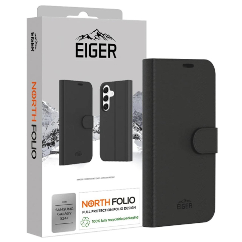Eiger Husa North Folio Case Samsung Galaxy S24 Plus Black [2]