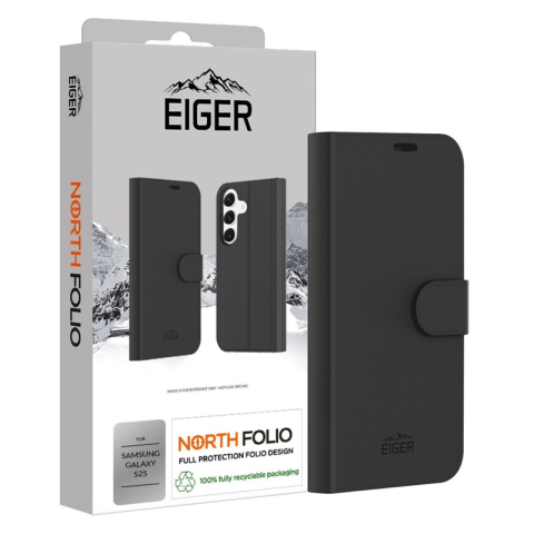 Eiger Husa North Folio Case Samsung Galaxy S25 Black [2]