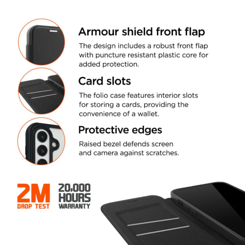 Eiger Husa North Folio Magsafe Samsung Galaxy S26 Plus Negru [2]