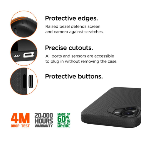 Laptop, Tablete & Telefoane - Eiger Husa North Magsafe GRS iPhone 17 Black