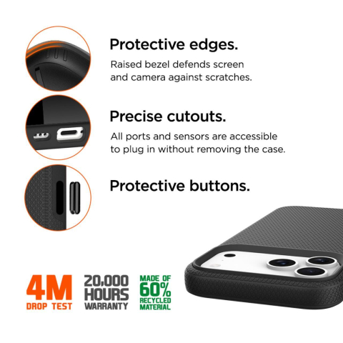 Laptop, Tablete & Telefoane - Eiger Husa North Magsafe GRS iPhone 17 Pro Max Black