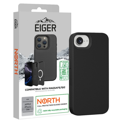 Eiger Husa North Magsafe GRS iPhone 17e / iPhone 16e Negru [4]