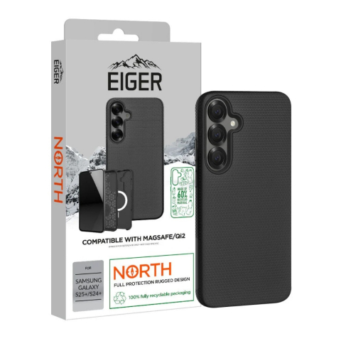 Eiger Husa North Magsafe GRS Samsung Galaxy S25 Plus / S24 Plus Black [5]