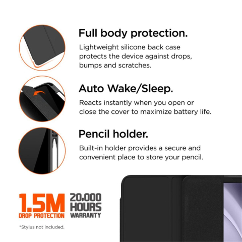 Laptop, Tablete & Telefoane - Eiger Husa Storm 250m Stylus Samsung Galaxy Tab A9 Black