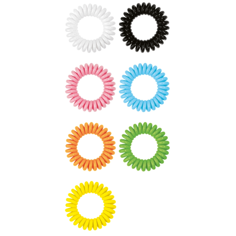 Elastic spiralat pentru par - Glam & GO, culori asortate  varsta 3 ani+,6 ani+,8 ani+ [6]