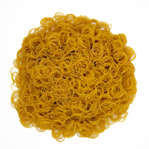 Cadouri Jucării Copii Grădiniță - Elastice din cauciuc CNX, natur, 1.5x1.5mm, diametru 30mm, punga 1000g