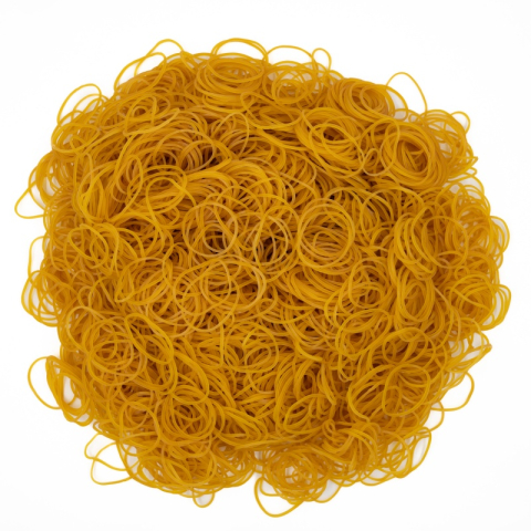 Cadouri Jucării Copii Grădiniță - Elastice din cauciuc CNX, natur, 1.5x1.5mm, diametru 44mm, punga 1000g