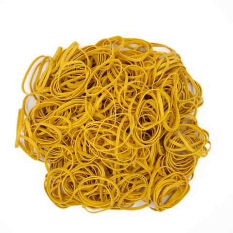 Cadouri Jucării Copii Grădiniță - Elastice din cauciuc CNX, natur, 5x1.5mm, diametru 65mm, punga 1000g