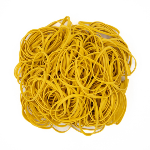 Cadouri Jucării Copii Grădiniță - Elastice din cauciuc CNX, natur, 5x1.5mm, diametru 84mm, punga 1000g