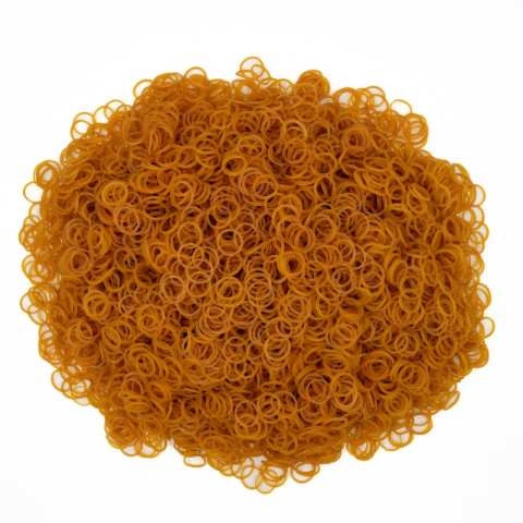 Cadouri Jucării Copii Grădiniță - Elastice din cauciuc CONS, natur, 1.5x1.5mm, diametru 20mm, punga 1000g