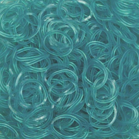 Art & Craft si Artizanat - Elastice Rainbow Loom - Jelly Turcoaz-600 buc