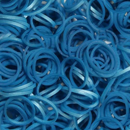 Art & Craft si Artizanat - Elastice Rainbow Loom - Metalic Albastru-300 buc