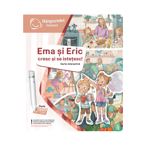 Cărți activități și jocuri copii - Ema si Eric cresc si se istetesc, Printesa Urbana, 3 ani +