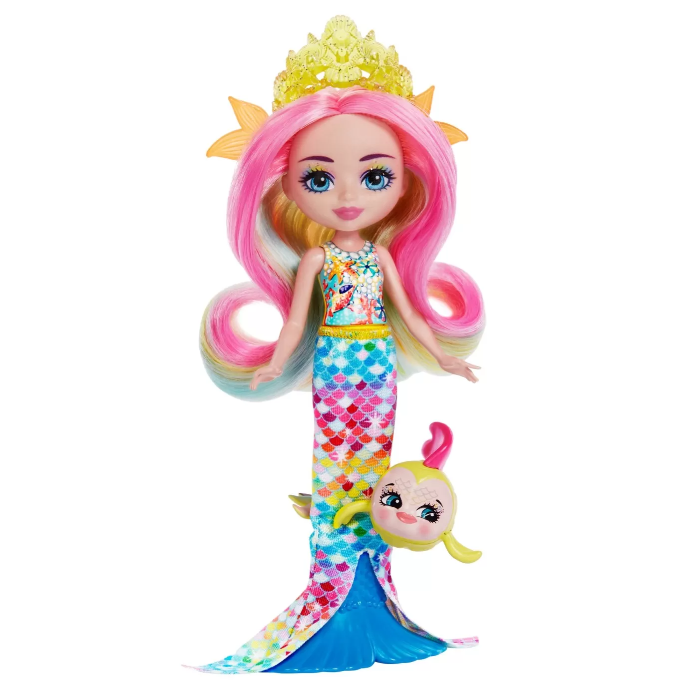 Enchantimals royal papusi si animalute radia rainbow fish si flo, varsta de la 4 ani la 12 ani [1]