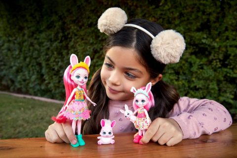 Enchantimals set papusi surori si animalutele lor bree bunny si twist si bedelia bunny si tappy, varsta de la 3 ani la 10 ani [2]