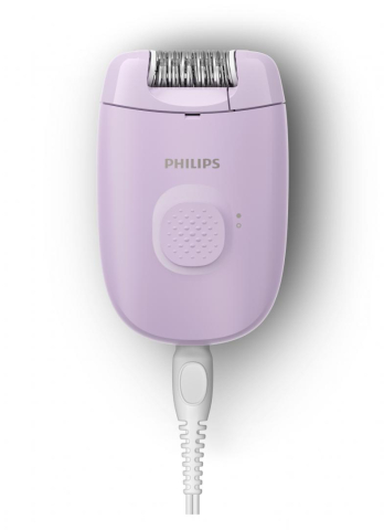 Epilator cu fir philips seria 2000 bre237/00, 1 viteza, 2 accesorii, retea, lila, l x a x i (mm) 110x40x145 [2]