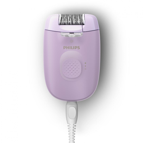 Epilator philips seria 4000 bre257/00, 2 setari de viteza, cap de epilare lavabil, 4 accesorii, lila, l x a x i (mm) 50x120x145 [2]