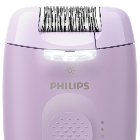 Epilator philips seria 4000 bre257/00, 2 setari de viteza, cap de epilare lavabil, 4 accesorii, lila, l x a x i (mm) 50x120x145 [4]