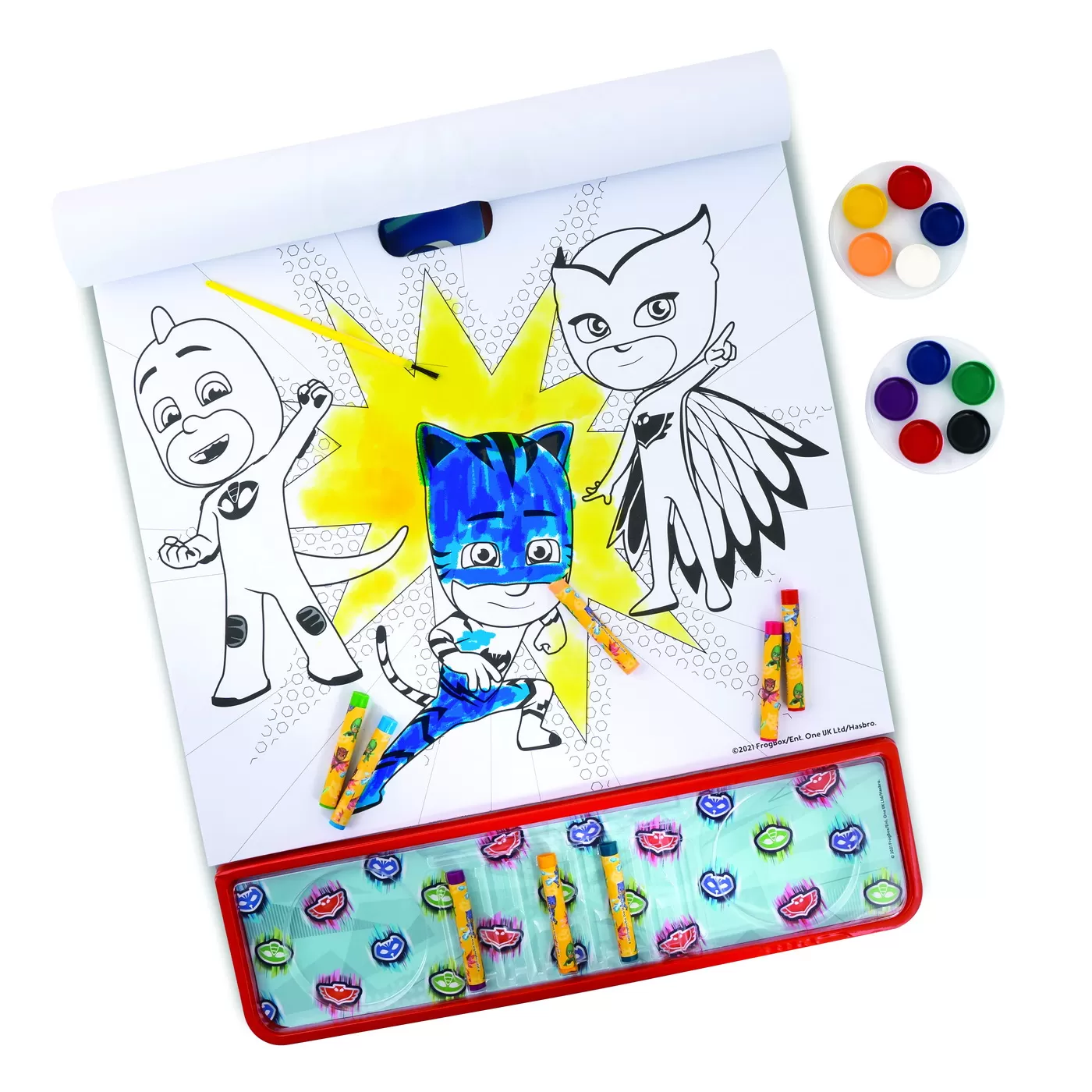 Set pictura si desen, Eroi in pijamale, Giga Block, 4 in 1, varsta de la 3 ani la 6 ani [1]