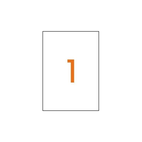 Etichete autocolante Agipa 128993, 1/A4, 210x297mm, nepermanente, colturi drepte, alb, top 100 coli (100 etichete) [2]