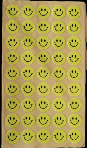 Rechizite Școlare - Etichete buline Smiley 45/set