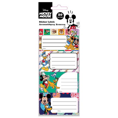 Rechizite Școlare - Etichete  Disney Mickey  Littlies 