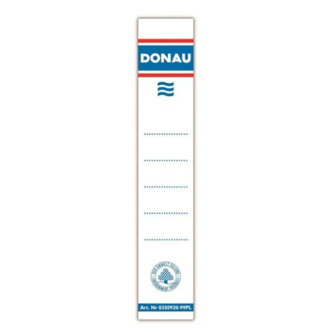 Birotică și Papetărie - Etichete pentru biblioraft DONAU interschimbabile albe printate fata/verso 28 x 153 mm 20 buc/set 