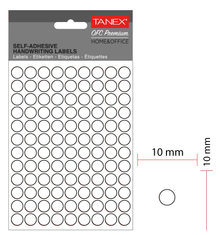 Etichete rotunde 10mm albe 1080/tipla tanex [1]