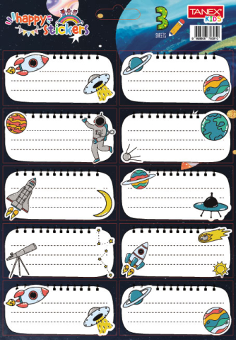 Rechizite Școlare - Etichete scolare 30/set cosmos tls-805 tanex