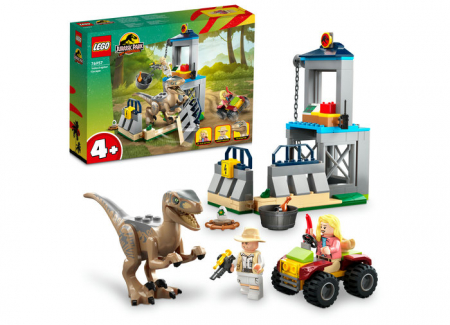 LEGO® - Evadarea dinozaurului Velociraptor, varsta de la 4 ani la 8 ani