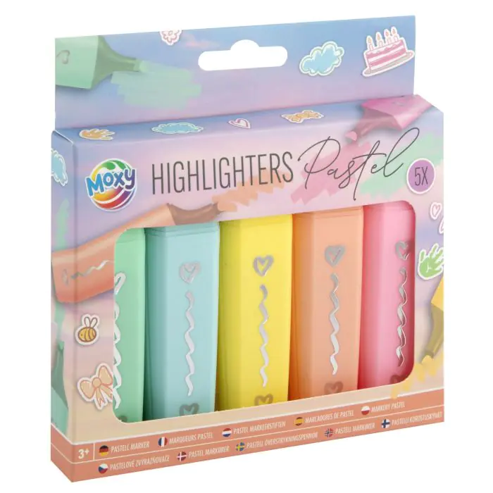 Rechizite Școlare - Evidentiatoar 5/SET Pastel Moxy 