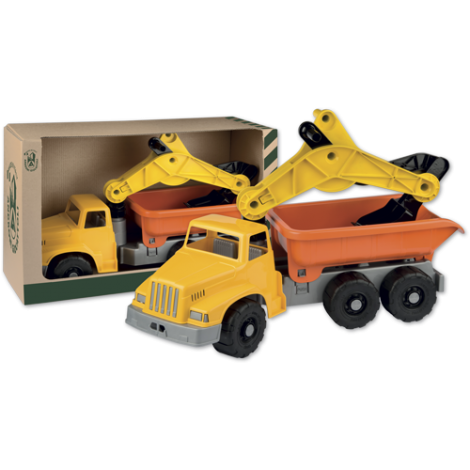 Mașinuțe copii, Camioane de Jucărie - Excavator gigant cu basculanta