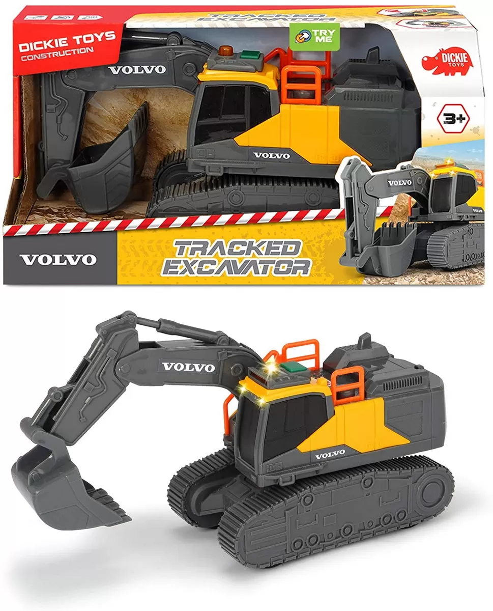 Jucării și Jocuri pentru copii - Excavator volvo cu senile