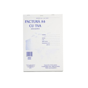 Birotică și Papetărie - Factura a4 cu tva 3ex 150f nepers.l03400